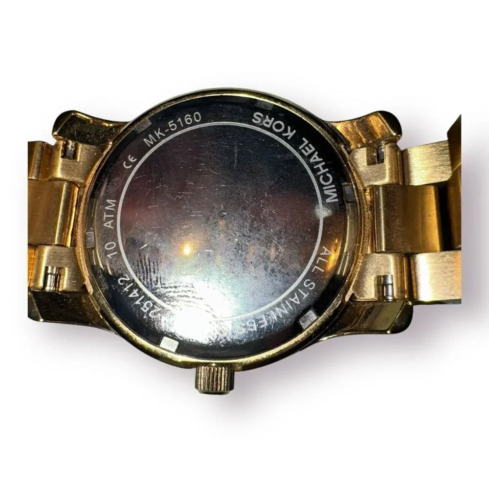Michael Kors MK5160 Jet Set Gold Dial Gold Tone Stainless Steel‎ Women's Watch